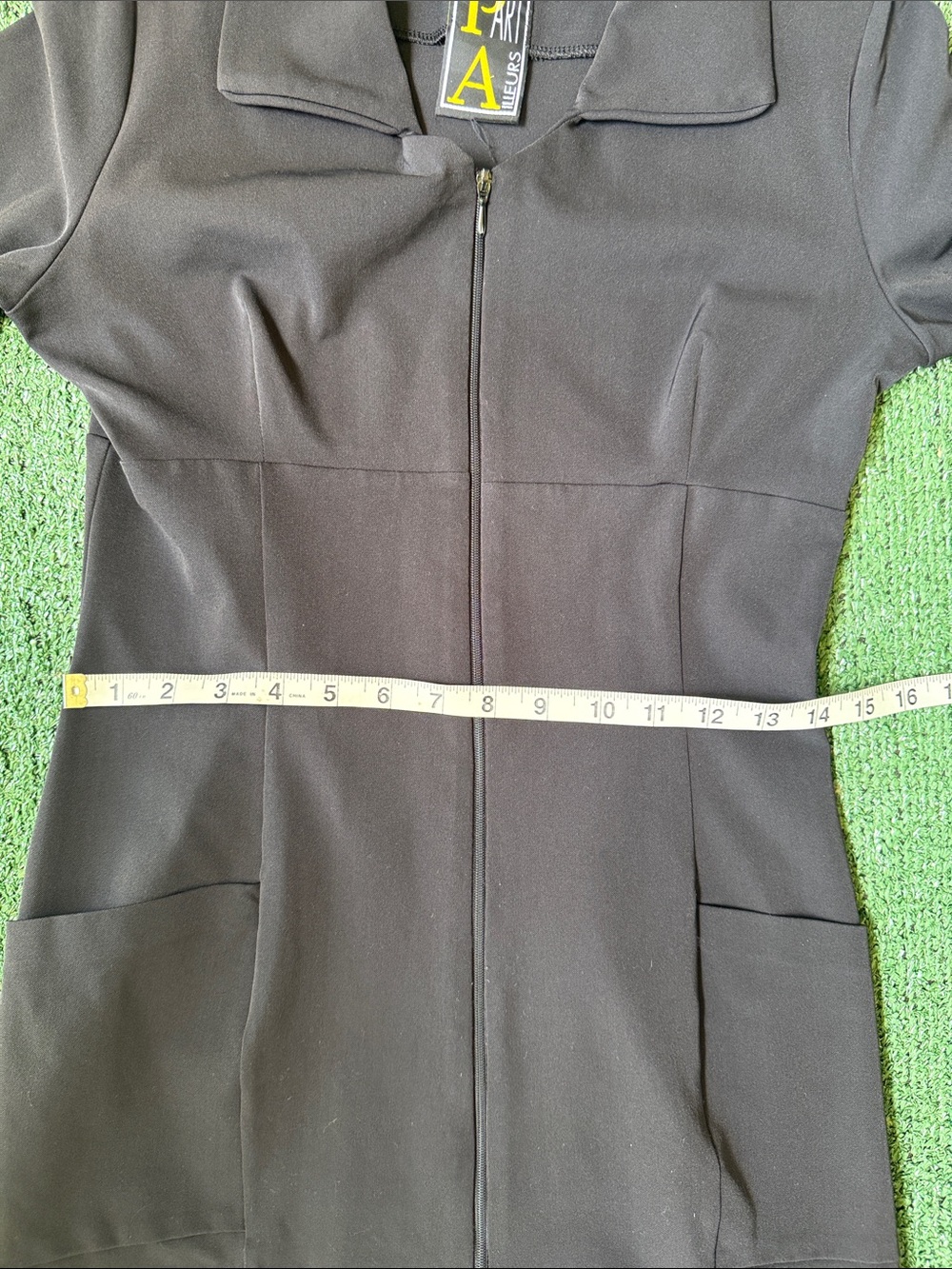 Black Zip-Front Long Sleeve Jacket - Picture 11 of 11